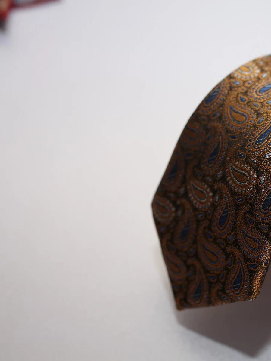 Cà Vạt Paisley Đồng Ánh Kim