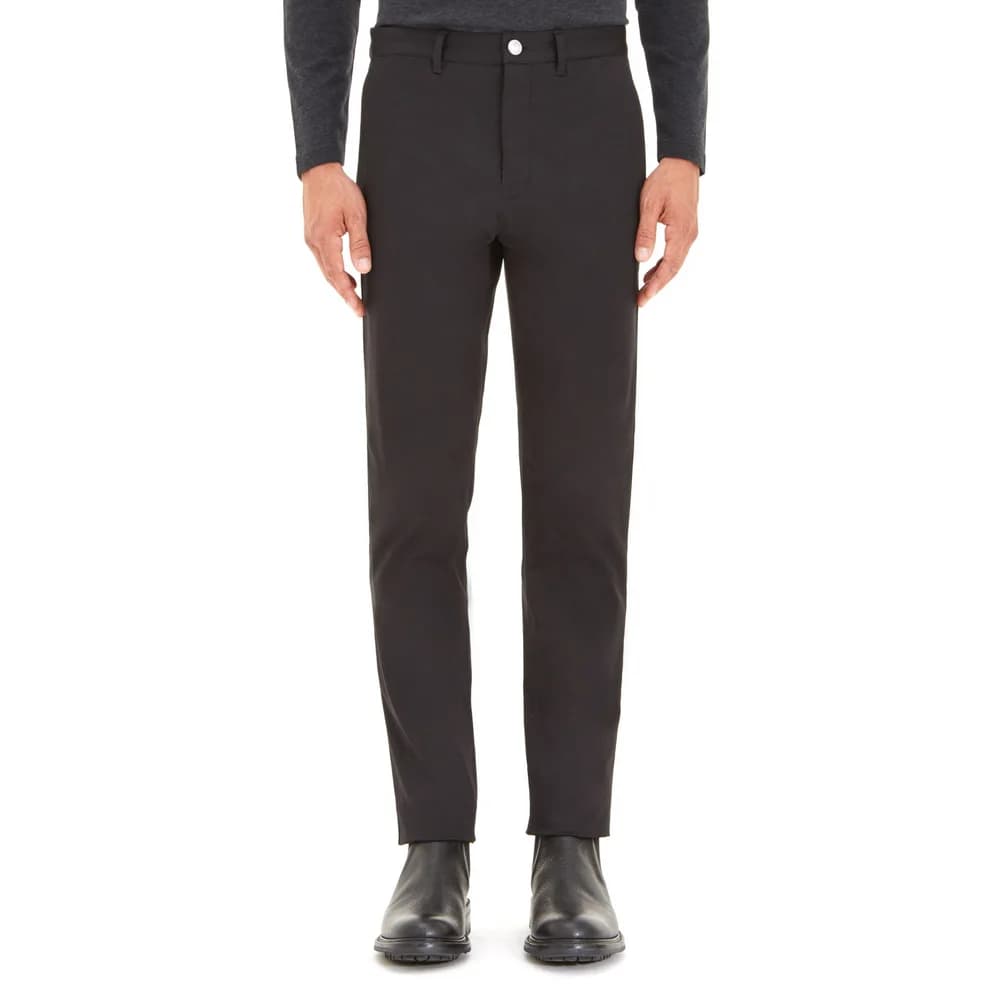 Quần Tây Chino Kaki Đen Stretch Ống Côn