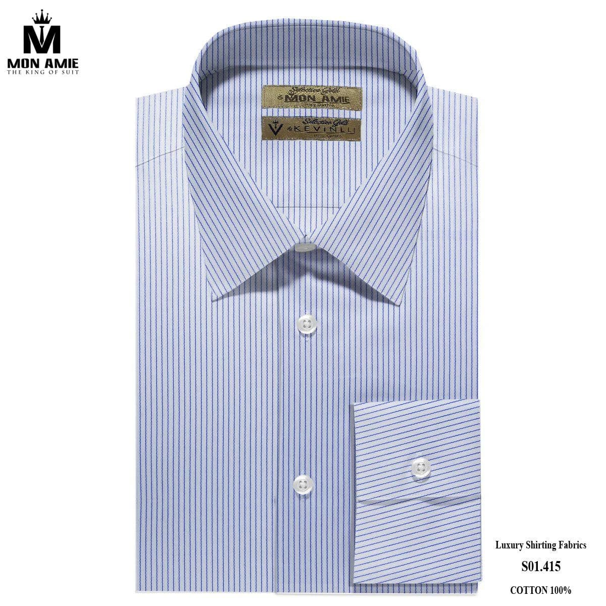 Sơ Mi Sọc Cobalt Thanh Lịch