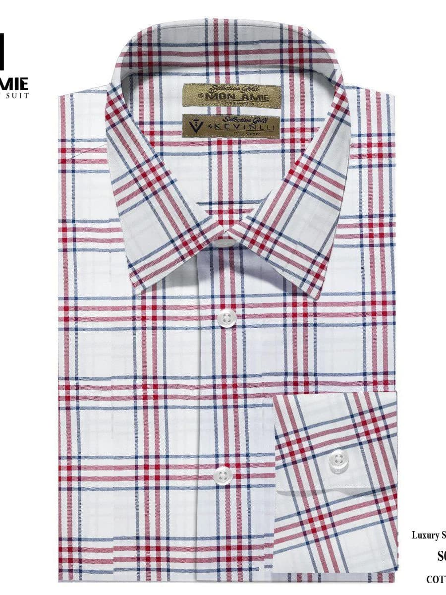 Sơ Mi Caro Đỏ Navy Trắng kẻ đỏ đô và navy
