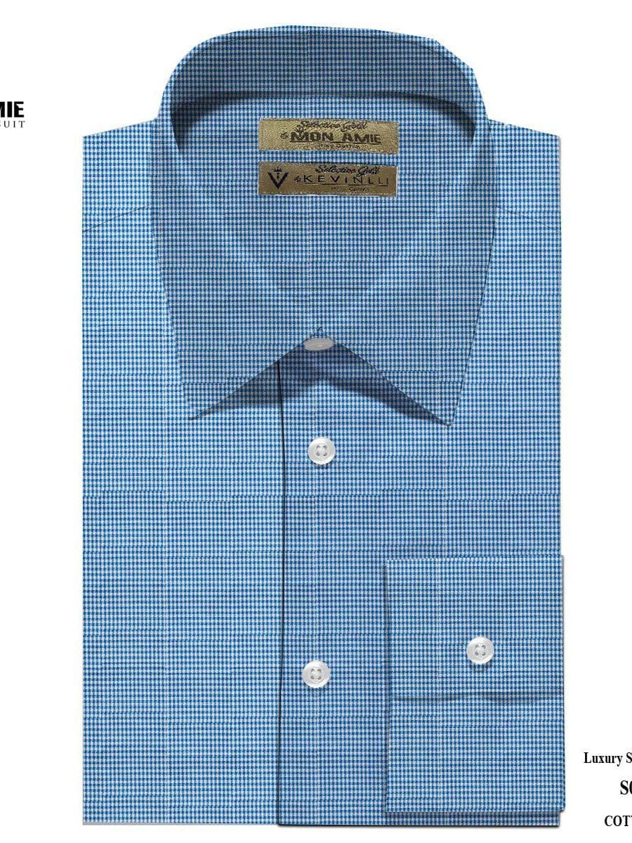 Sơ Mi Caro Nhí Xanh Denim