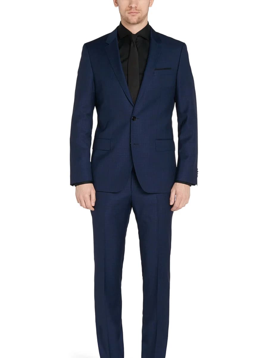 Suit Navy Thẫm Kẻ Ô Chìm