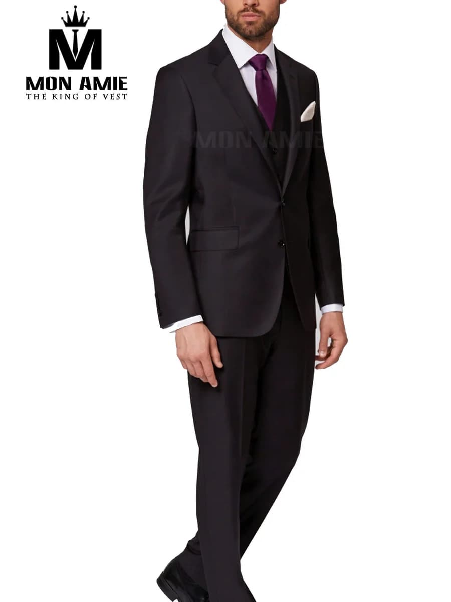 Suit Đen Tuyền Ba Mảnh Quý Phái