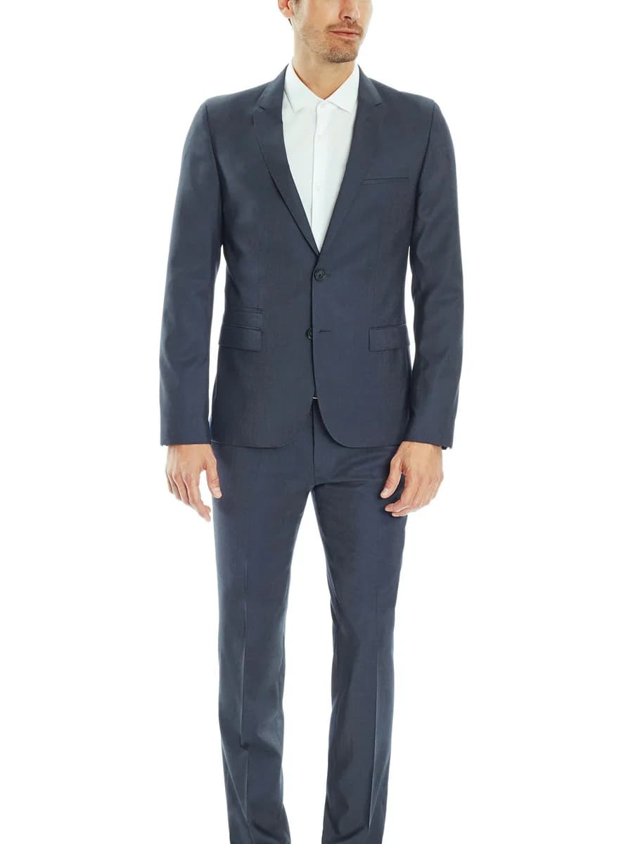Suit Xanh Khói Ve Thon Hiện Đại