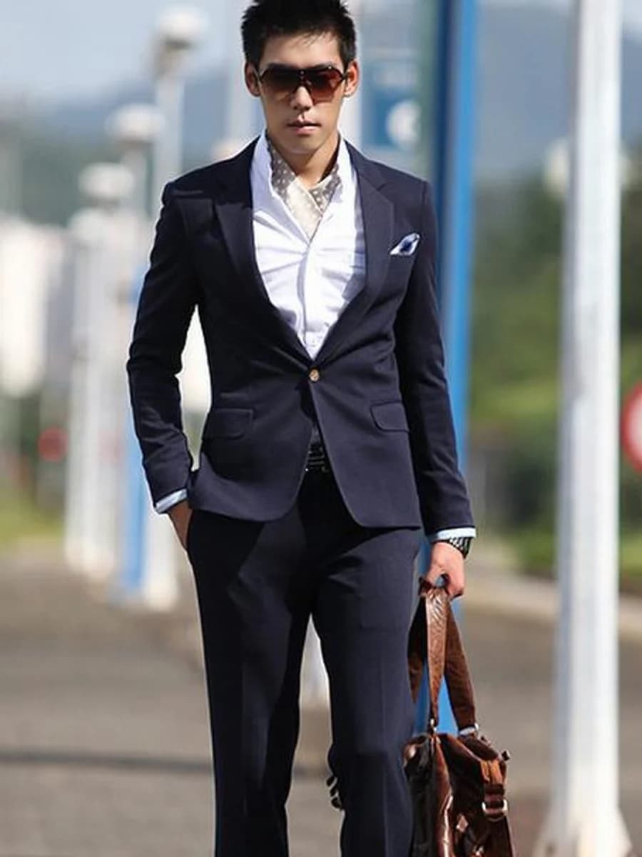 Vest Navy Nút Đồng Doanh Nhân