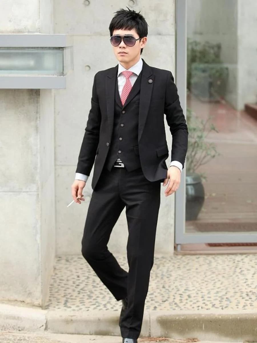 Vest Đen Ba Mảnh Nghi Lễ 2
