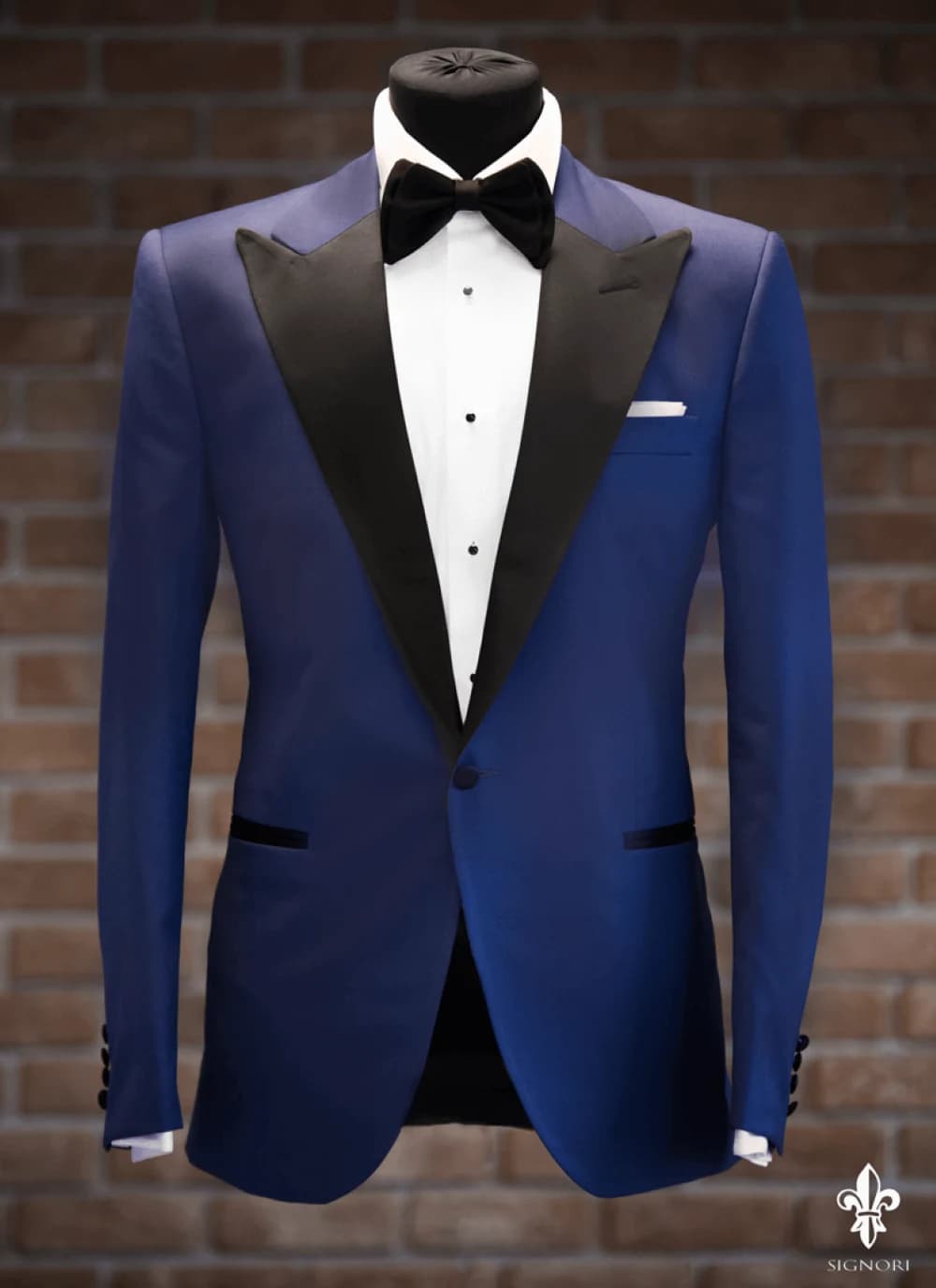 Tuxedo Xanh Coban Ve Đen