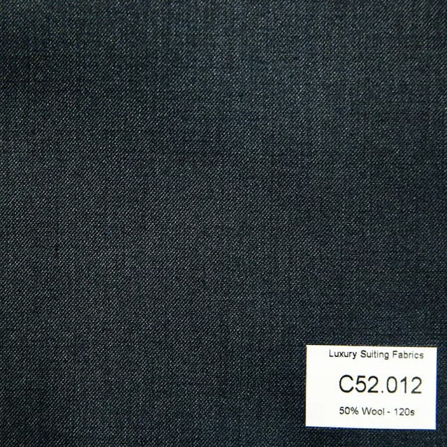 hàng ] C52.012 Kevinlli V3 - Vải Suit 50% Wool - Xám Đen Trơn