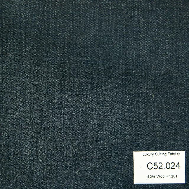 hàng ] C52.024 Kevinlli V3 - Vải Suit 50% Wool - Xám Đen Trơn
