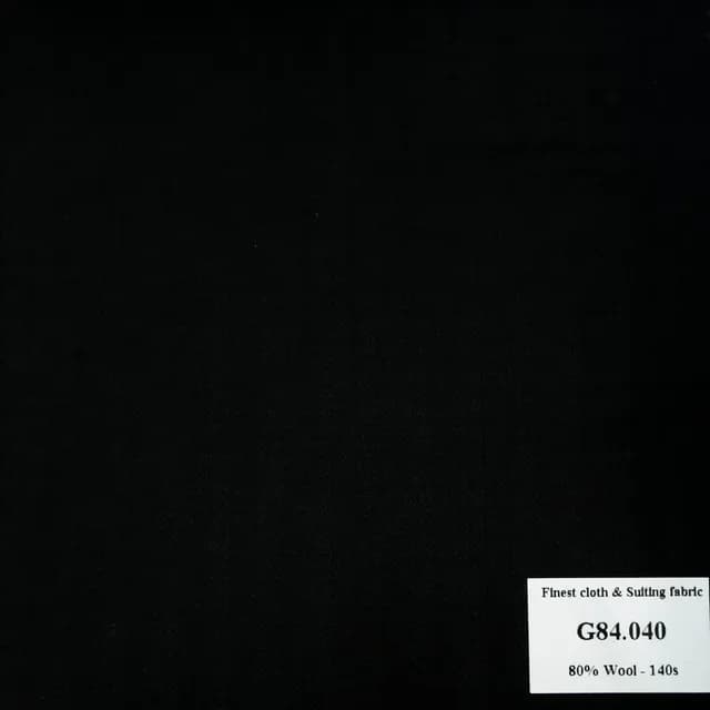 hàng] G84.040 Kevinlli V7 - Vải Suit 80% Wool - Đen sọc chìm