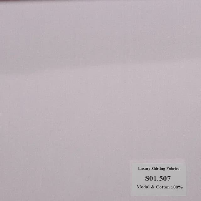 S01.507 Kevinlli S1 - Sơmi Cotton & Modal - Hồng Trơn
