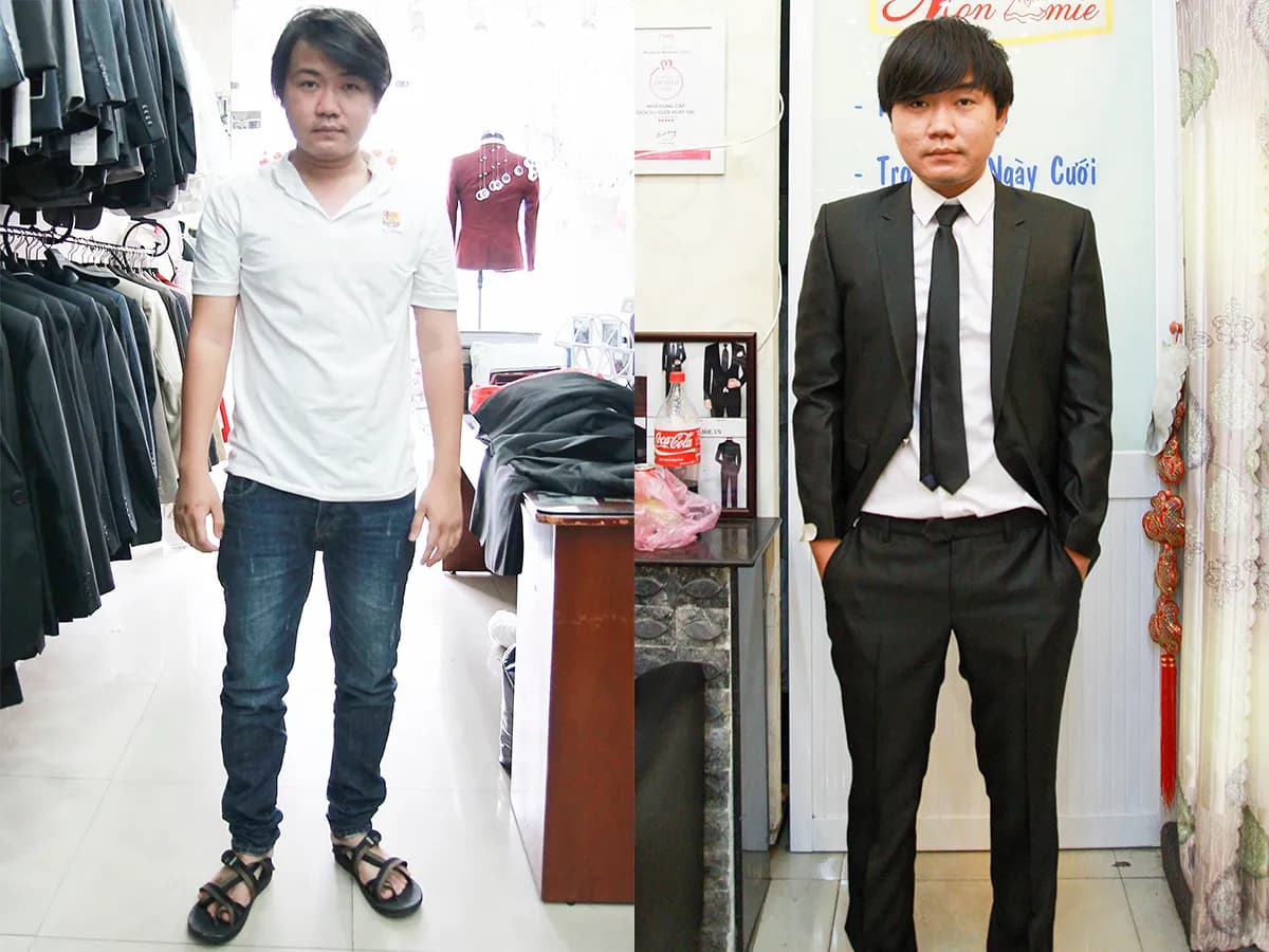 Trước & Sau may đo — Mon Amie