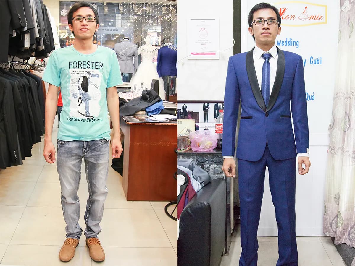 Trước & Sau may đo — Mon Amie
