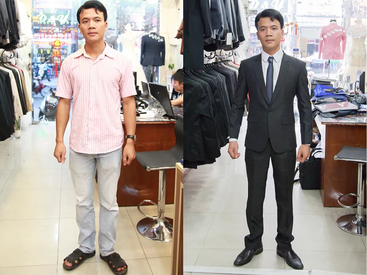 Trước & Sau may đo — Mon Amie