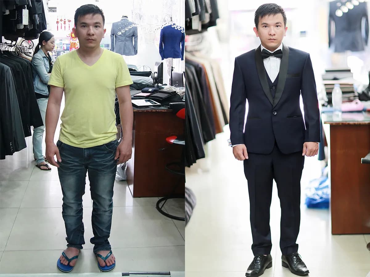 Trước & Sau may đo — Mon Amie