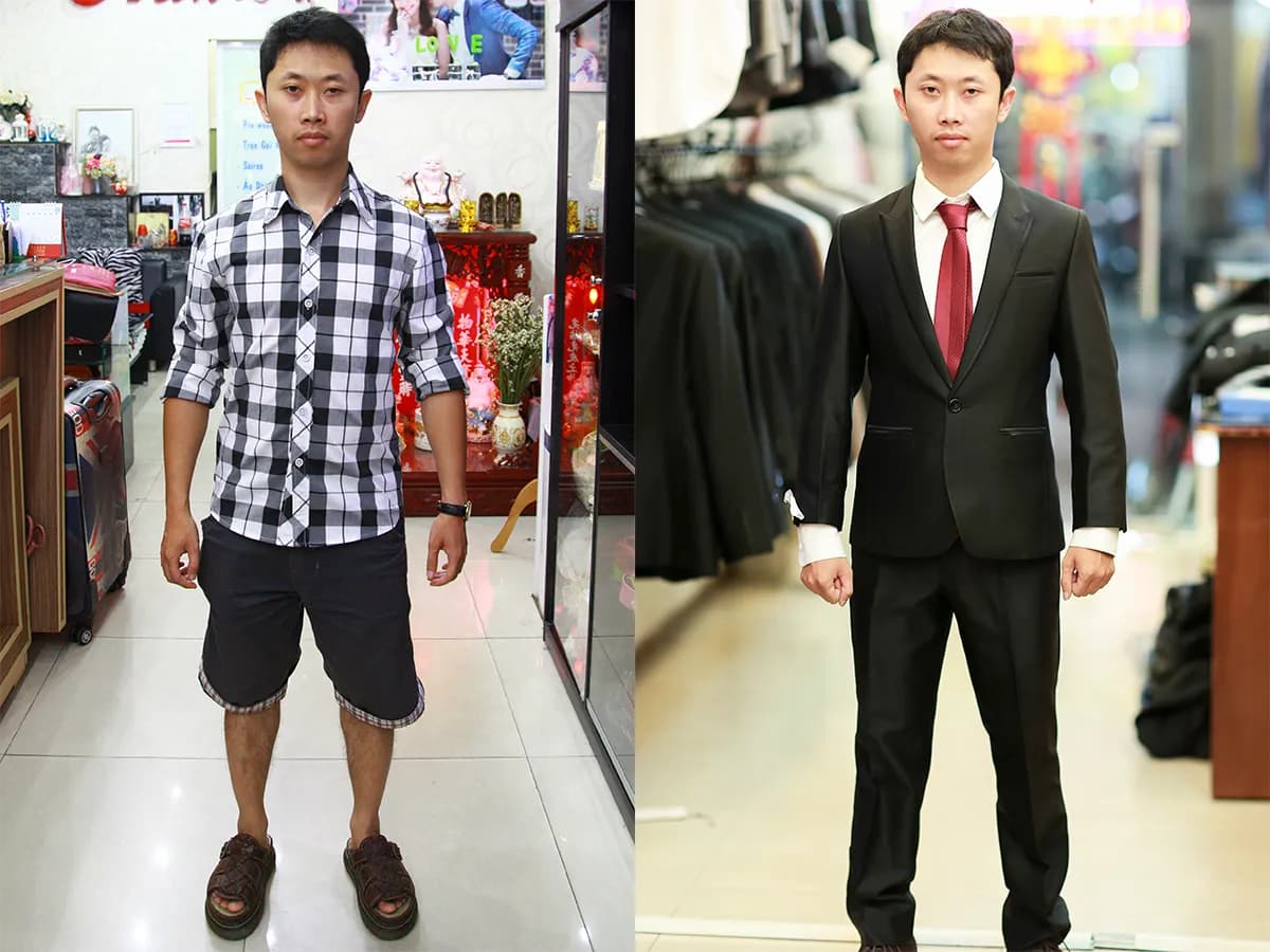 Trước & Sau may đo — Mon Amie