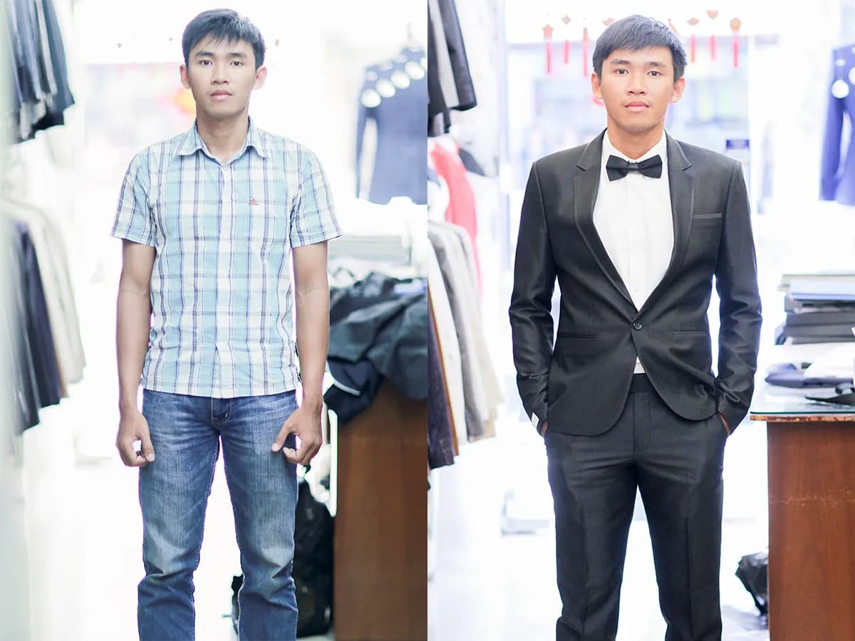 Trước & Sau may đo — Mon Amie