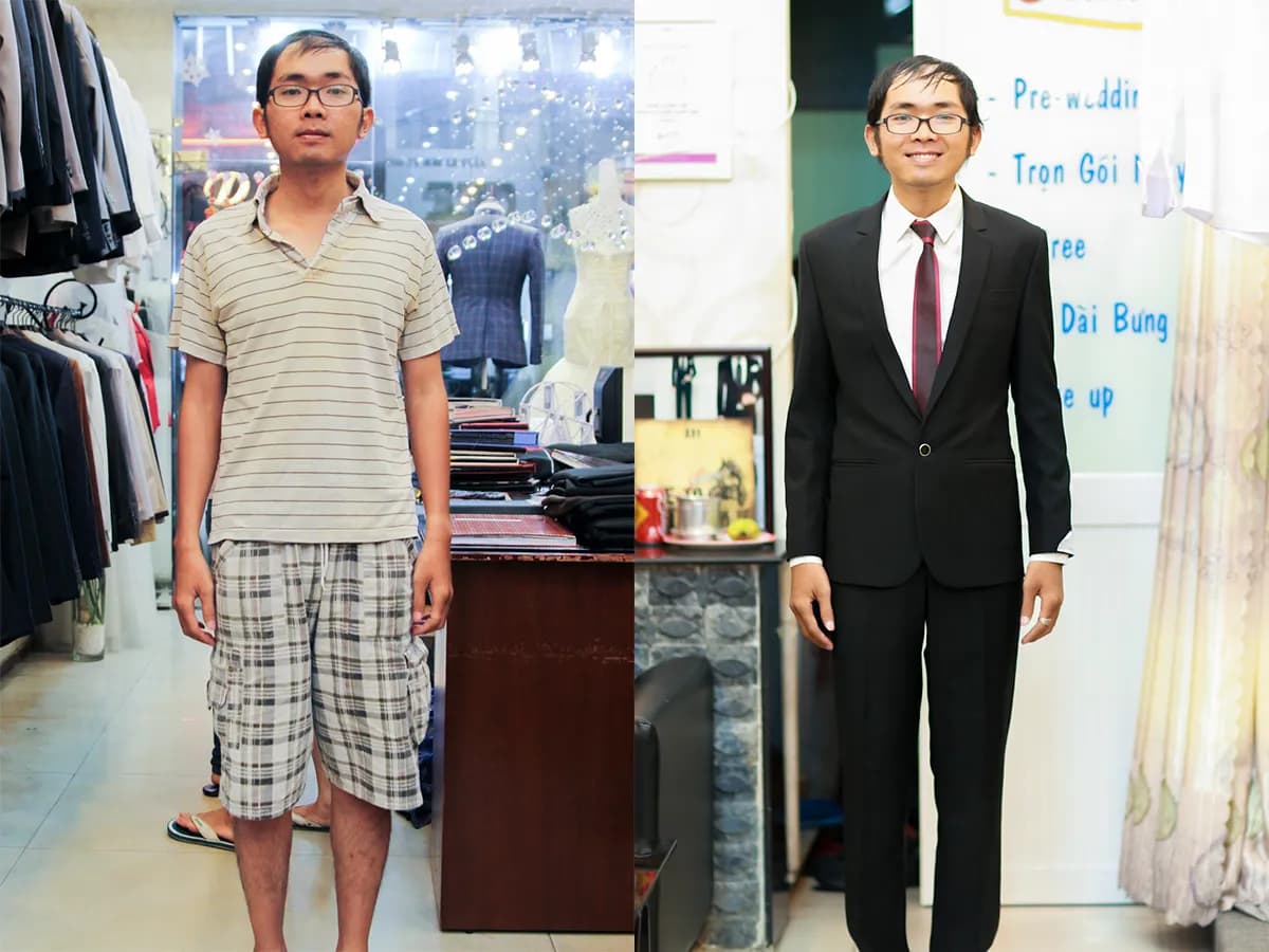Trước & Sau may đo — Mon Amie