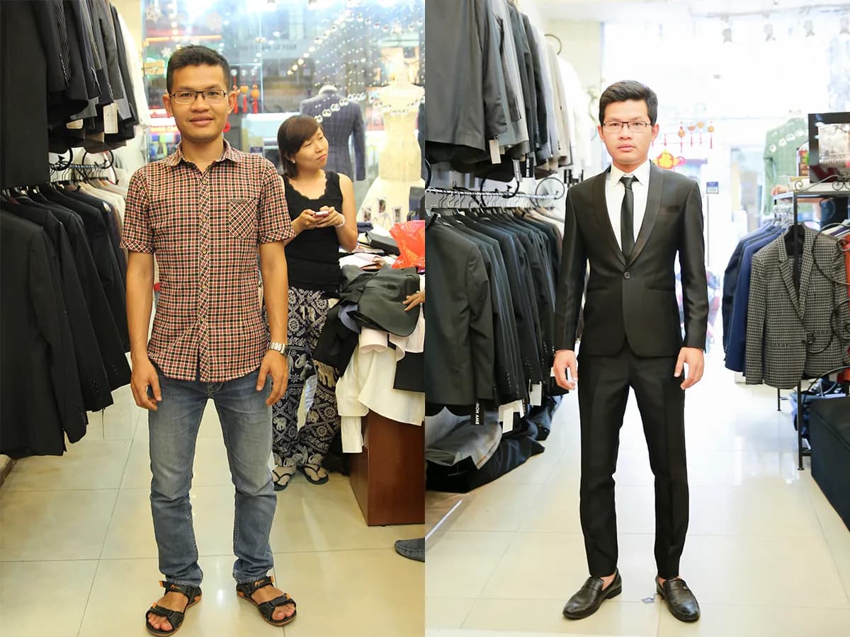 Trước & Sau may đo — Mon Amie