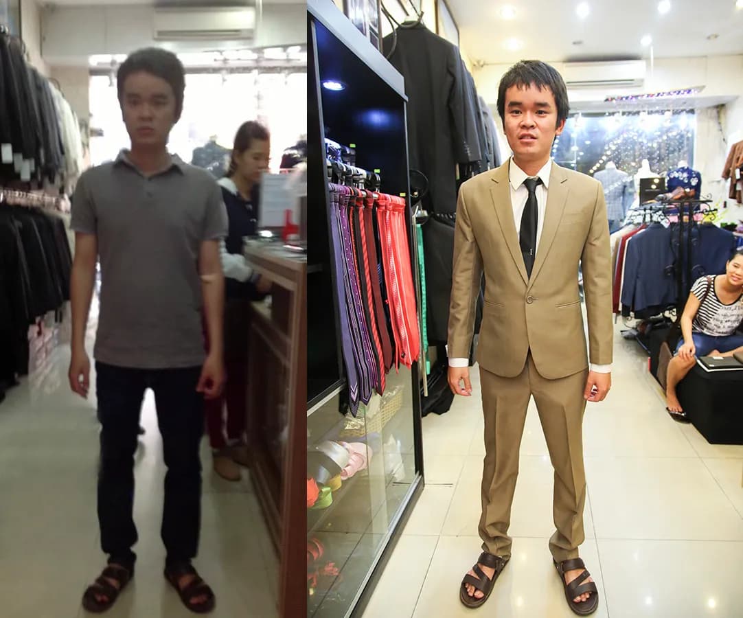 Trước & Sau may đo — Mon Amie