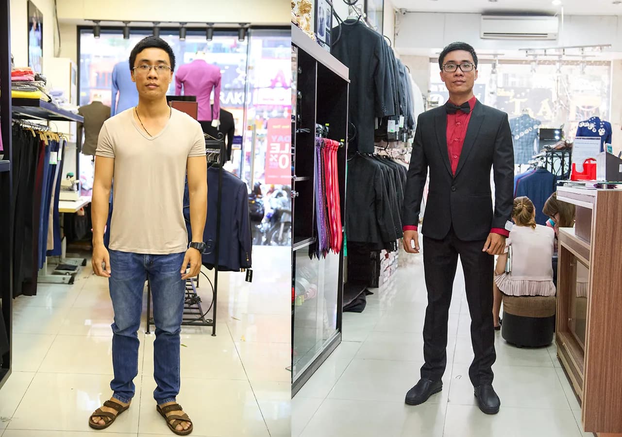 Trước & Sau may đo — Mon Amie