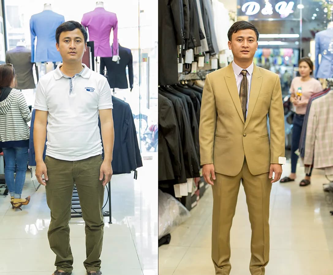 Trước & Sau may đo — Mon Amie