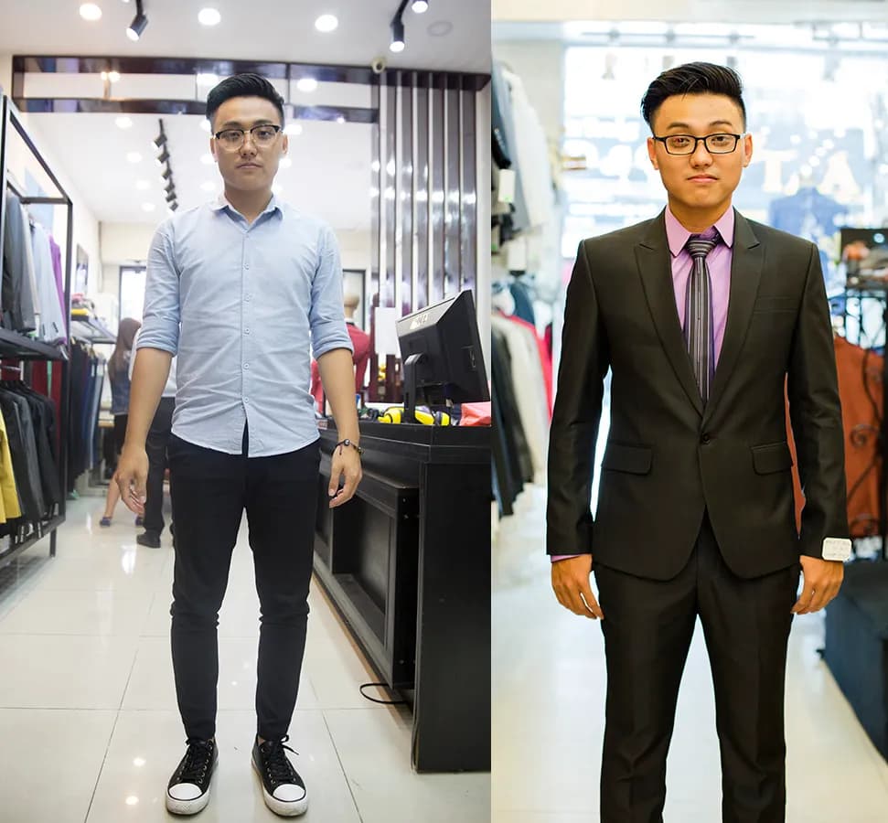Trước & Sau may đo — Mon Amie