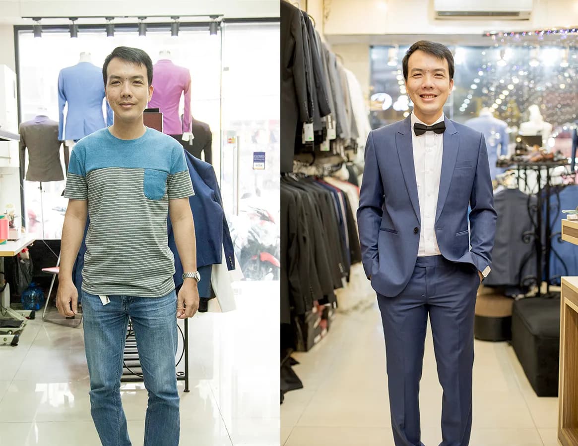 Trước & Sau may đo — Mon Amie