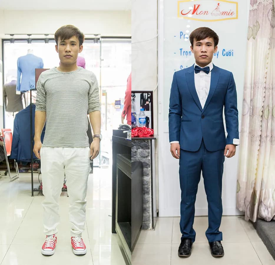 Trước & Sau may đo — Mon Amie