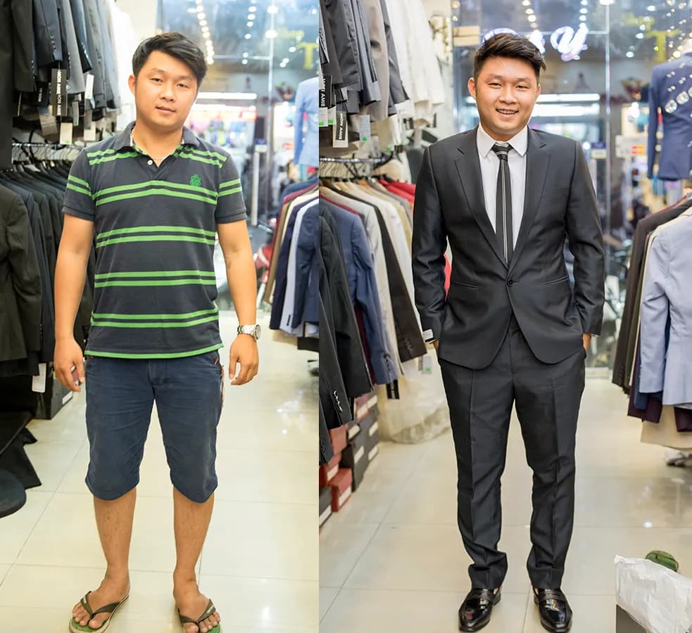 Trước & Sau may đo — Mon Amie