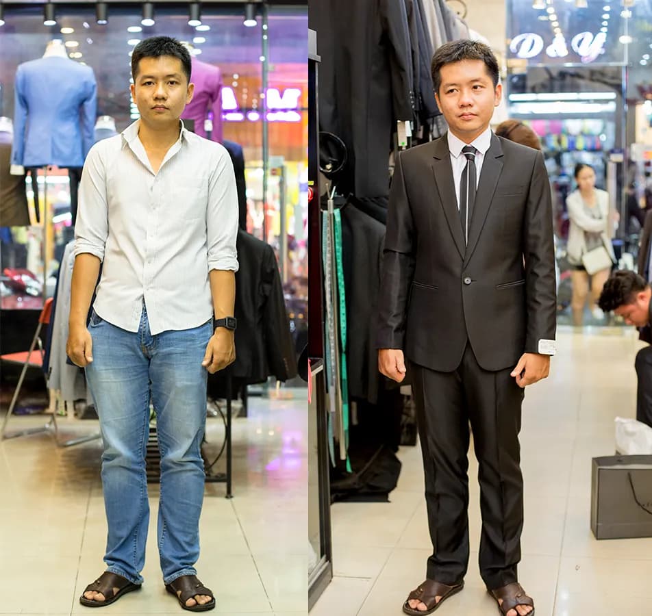 Trước & Sau may đo — Mon Amie