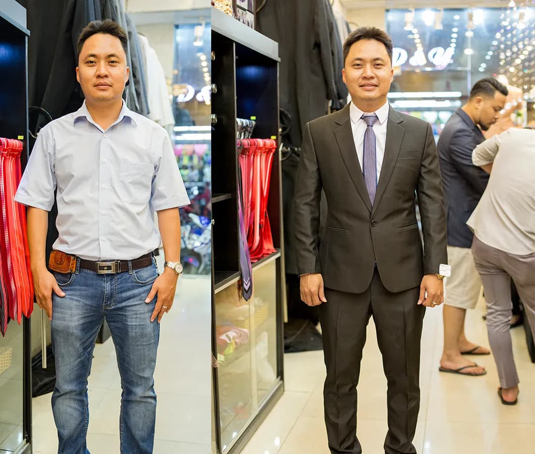 Trước & Sau may đo — Mon Amie
