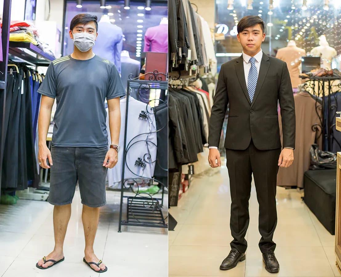 Trước & Sau may đo — Mon Amie