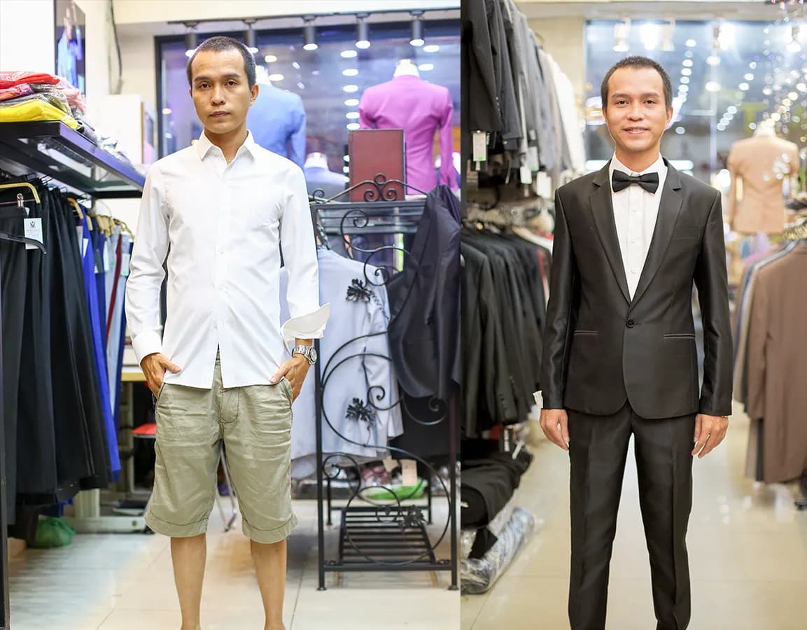 Trước & Sau may đo — Mon Amie