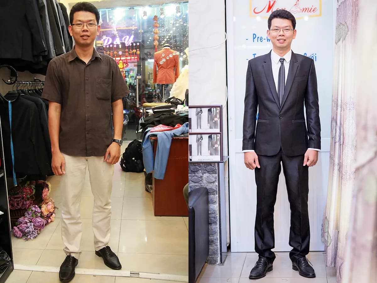 Trước & Sau may đo — Mon Amie