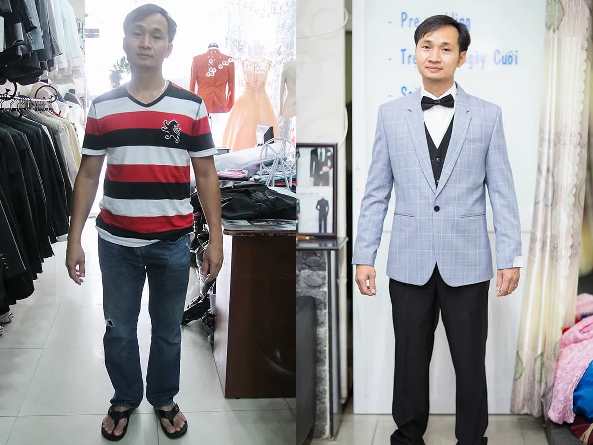 Trước & Sau may đo — Mon Amie