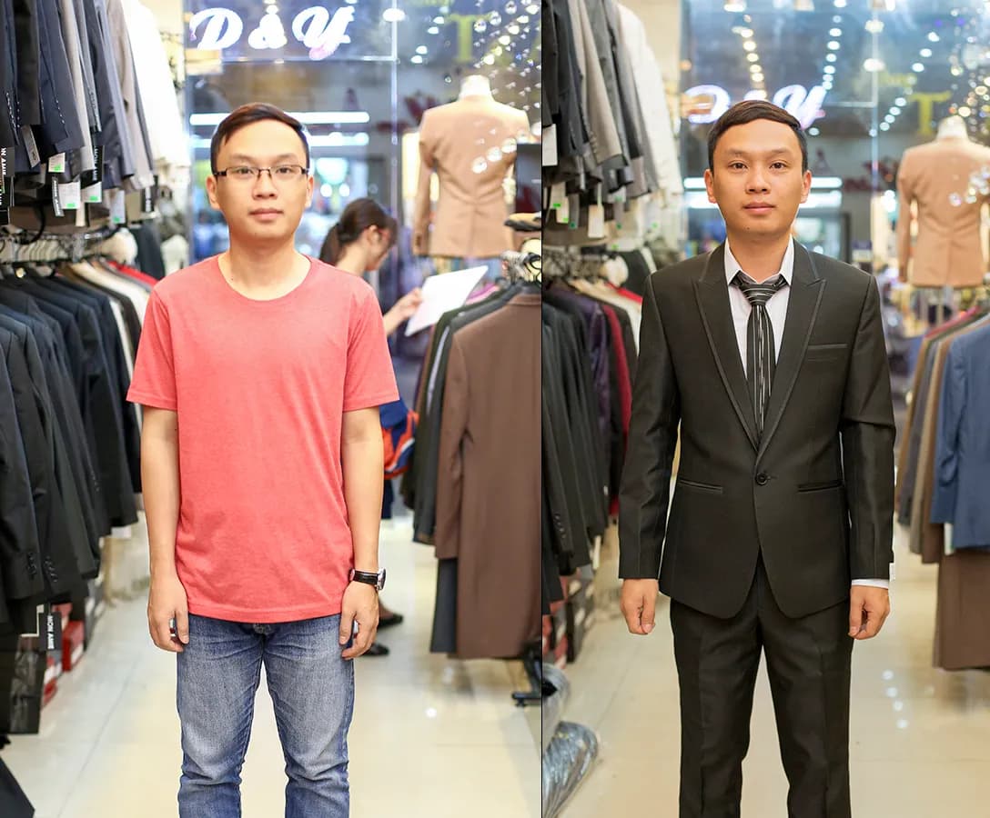 Trước & Sau may đo — Mon Amie