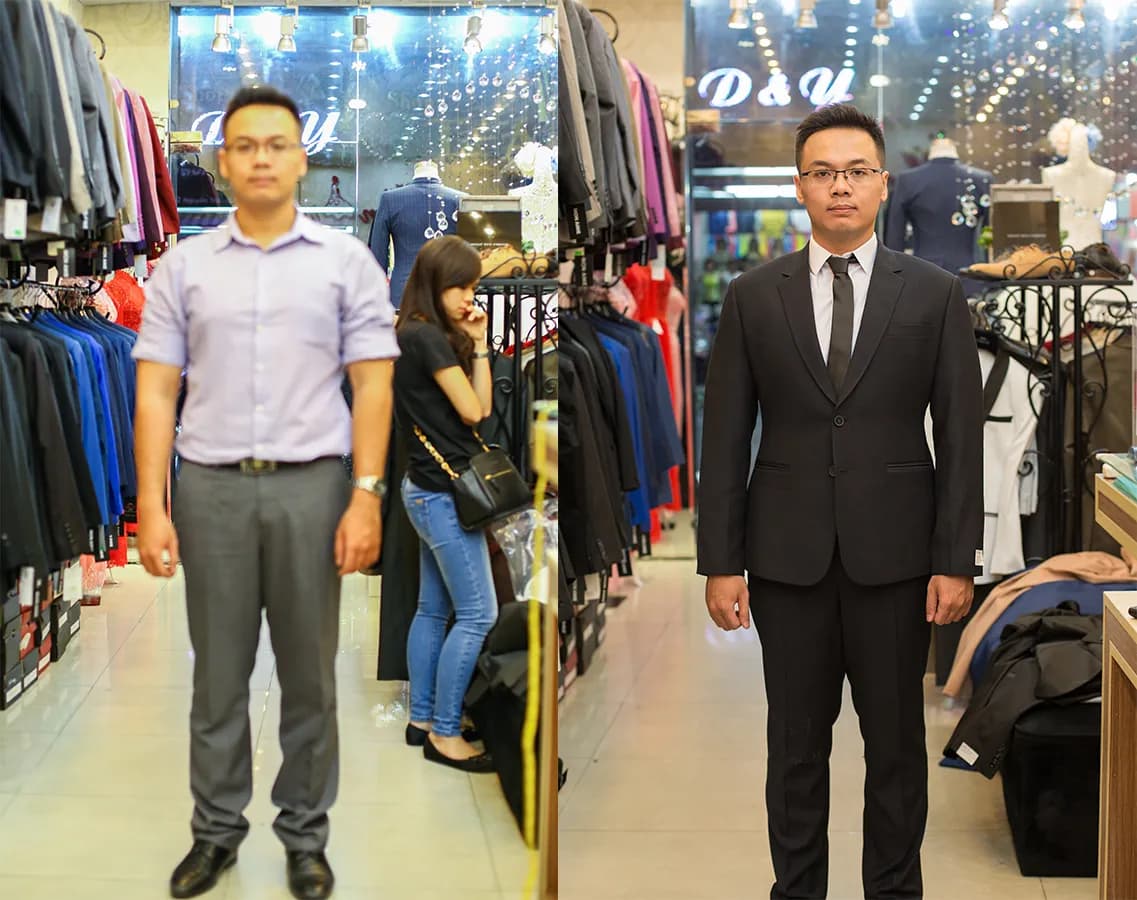 Trước & Sau may đo — Mon Amie