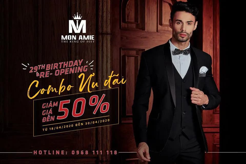 MON AMIE VESTON MỪNG KHAI TRƯƠNG TRỞ LẠI