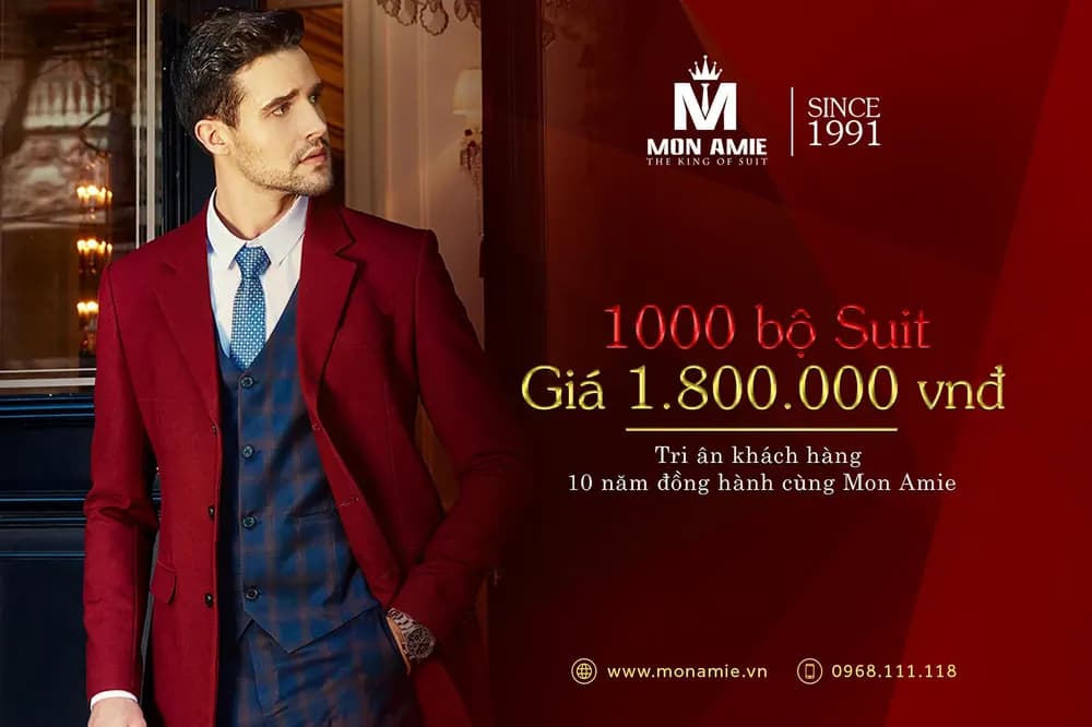 1000 bộ Suit giá 1.800.000 vnđ tri ân khách hàng