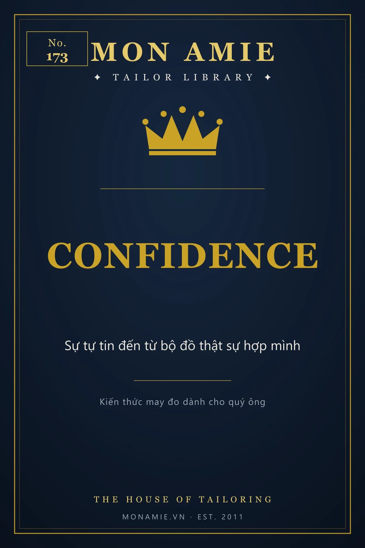 Ảnh bìa Tailor Library số 173 của Mon Amie về confidence