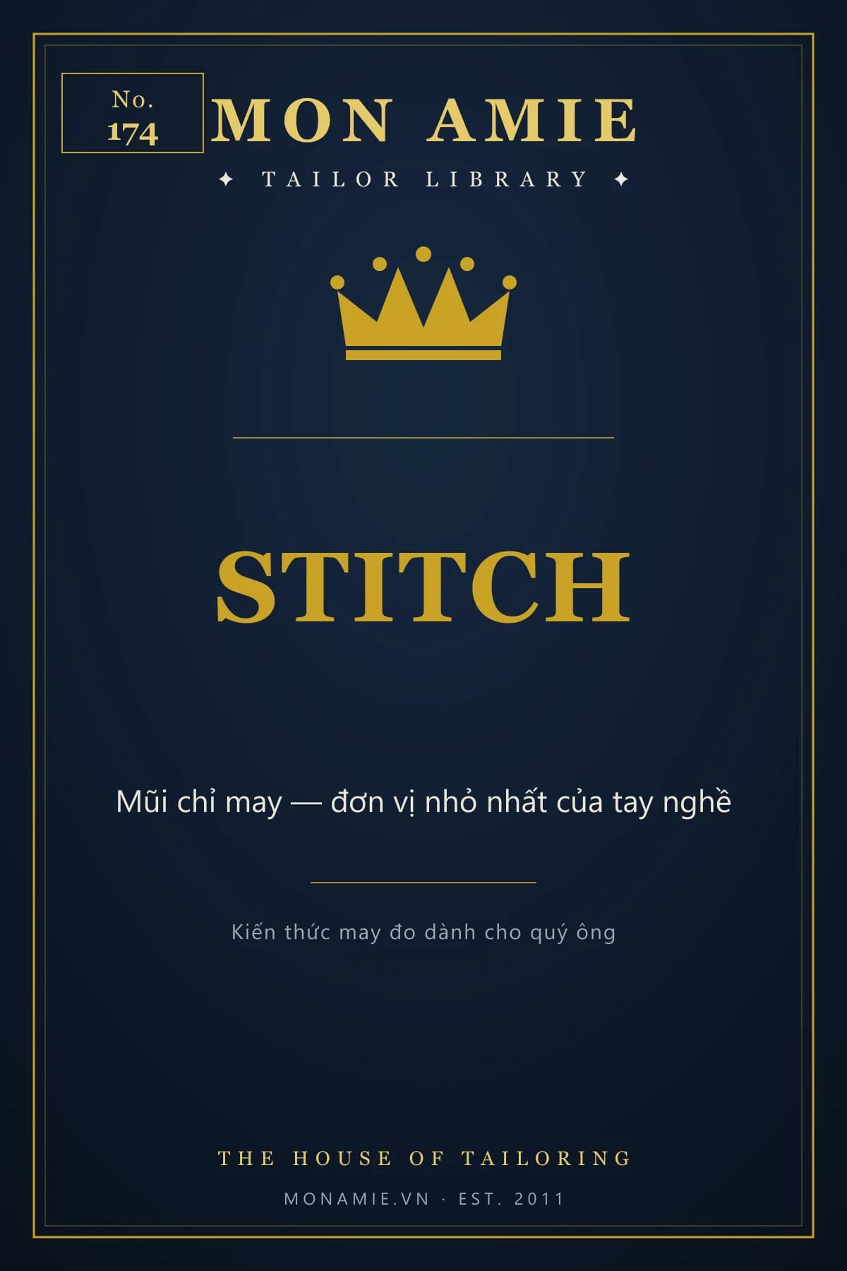 Ảnh bìa Tailor Library số 174 của Mon Amie về stitch