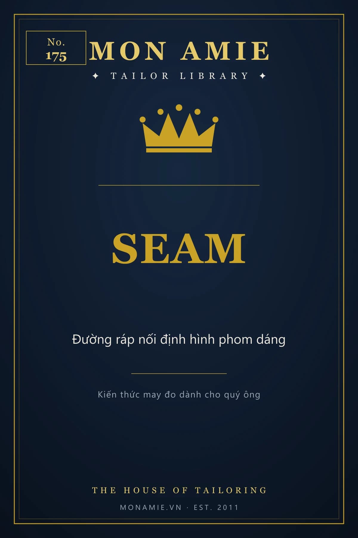 Ảnh bìa Tailor Library số 175 của Mon Amie về seam