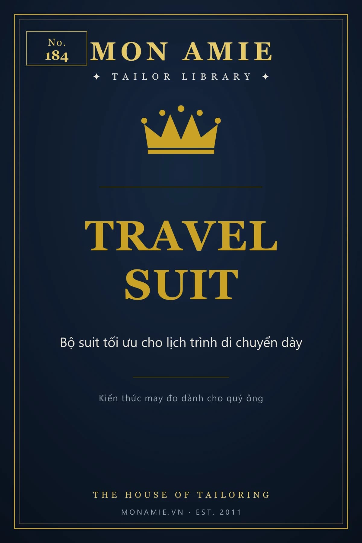 Ảnh bìa Tailor Library số 184 của Mon Amie về travel suit