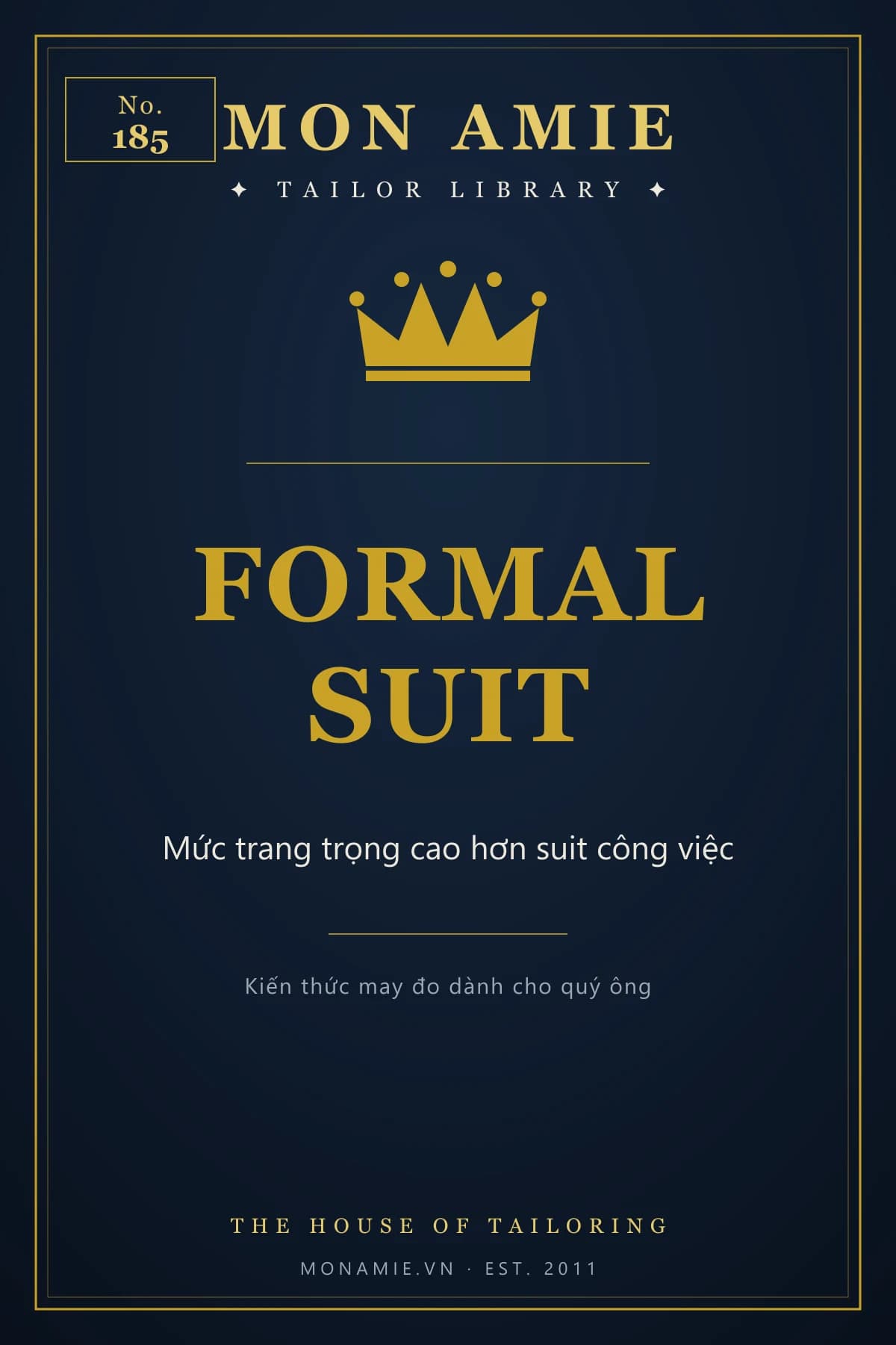 Ảnh bìa Tailor Library số 185 của Mon Amie về formal suit