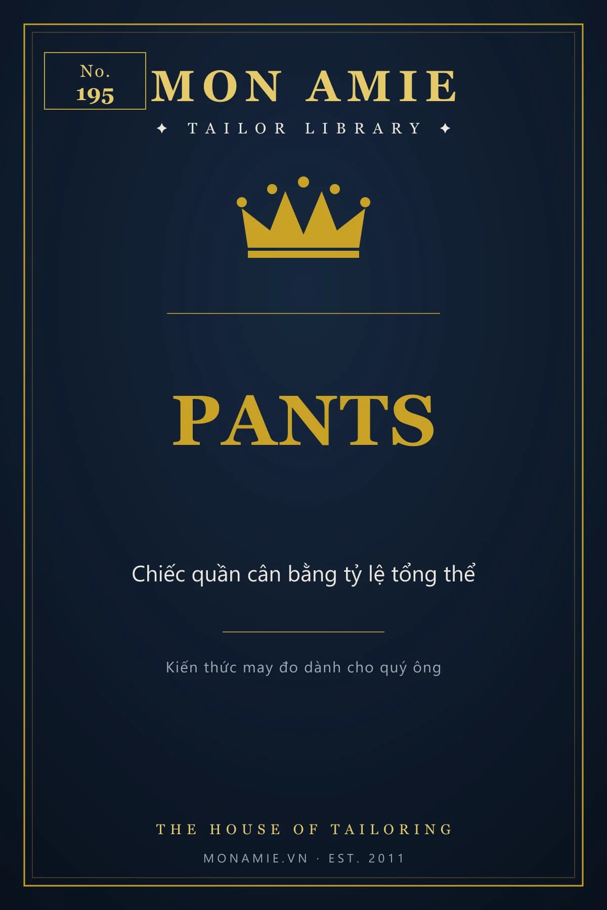 Ảnh bìa Tailor Library số 195 của Mon Amie về pants