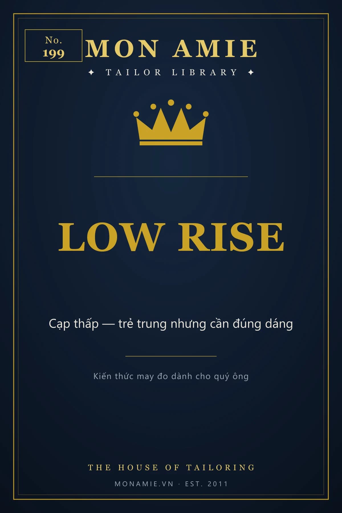 Ảnh bìa Tailor Library số 199 của Mon Amie về Low Rise