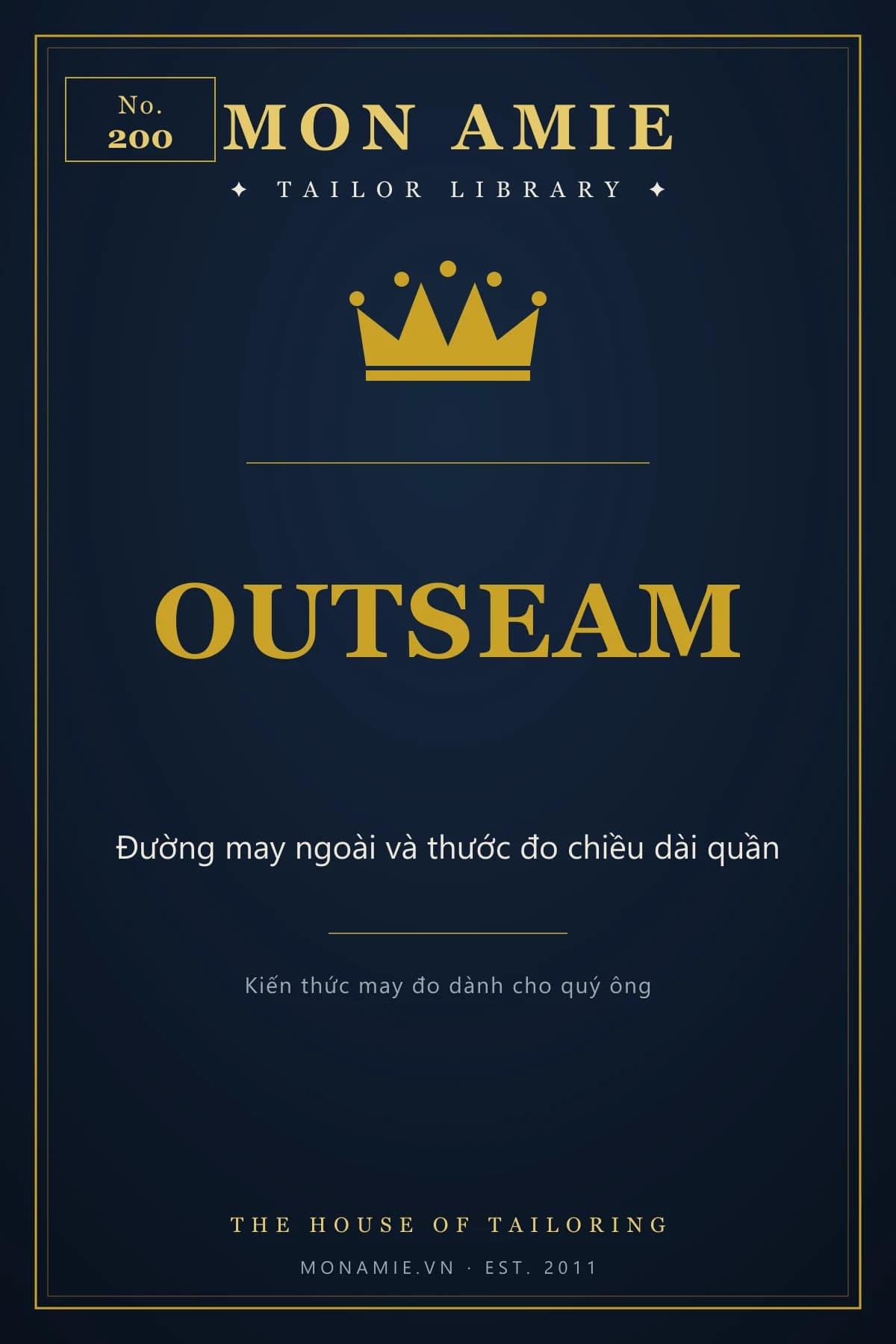 Ảnh bìa Tailor Library số 200 của Mon Amie về Outseam