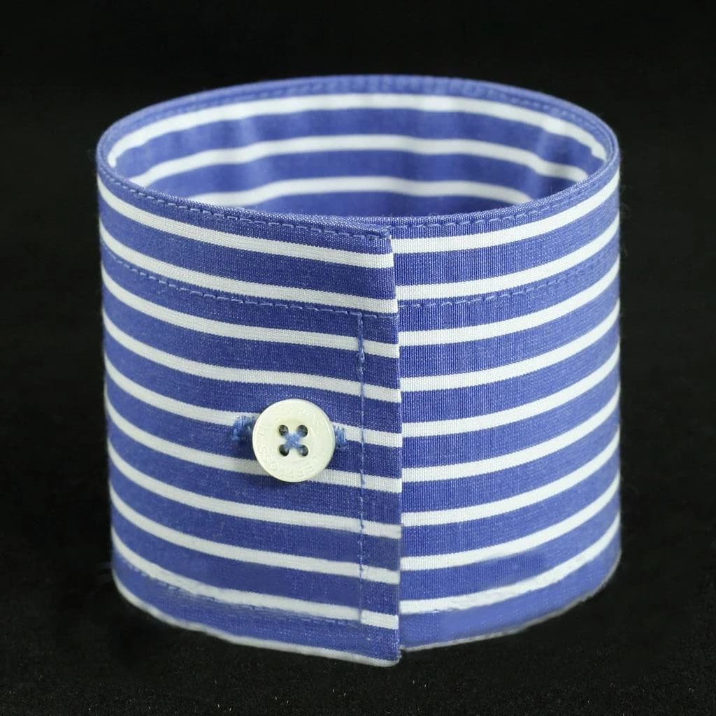 Măng Sét Sọc Xanh Cobalt