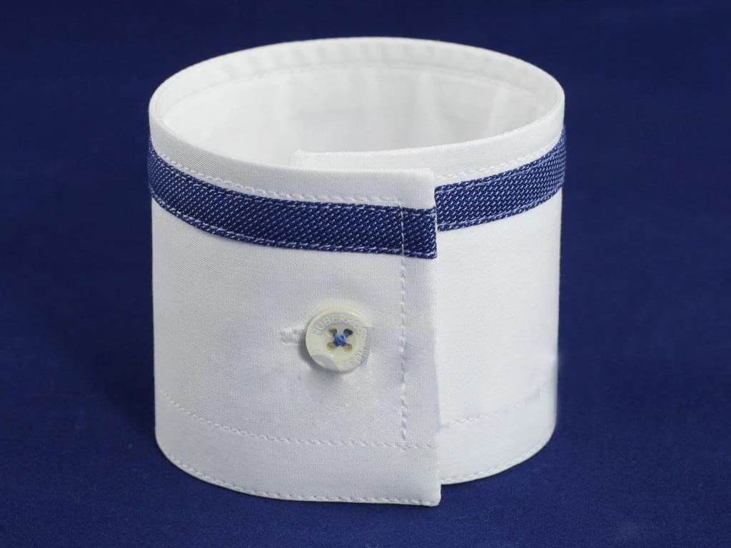 Măng Sét Trắng Viền Navy